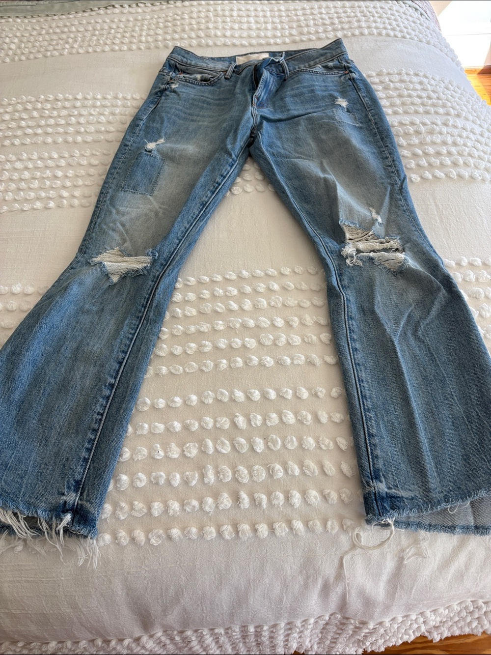 MOTHER's The Insider Crop Step Fray in Size 28